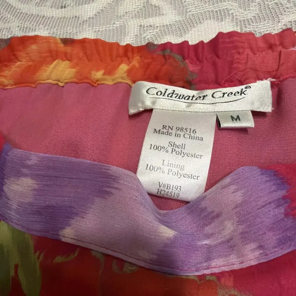 VNTG SWIRLY SKIRT Whimsy Fairy Cottagecore M 30” Waist/36” Long Flowy Boho